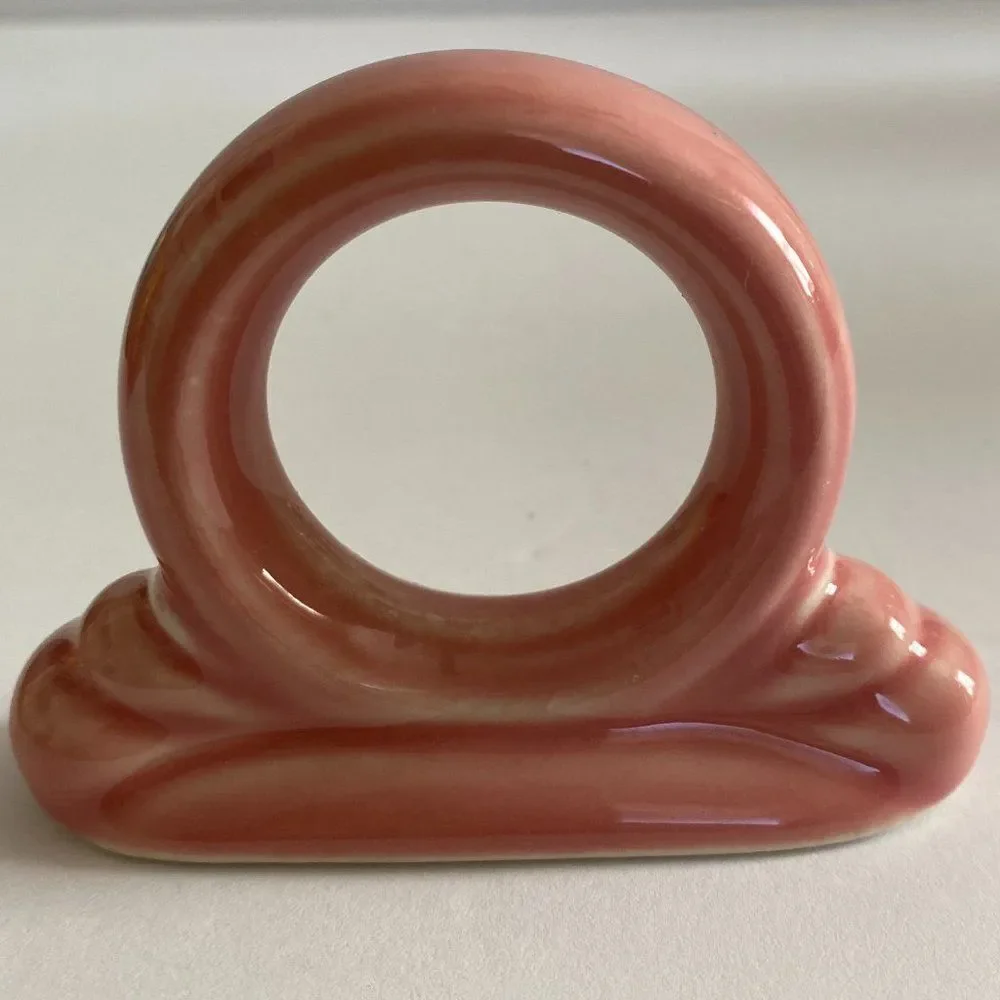 Fiestaware Retired Color Rose Discontinued Napkin Ring